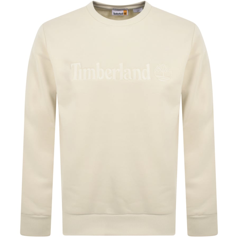 Timberland Logo Regular Fit Sweatshirt Cream